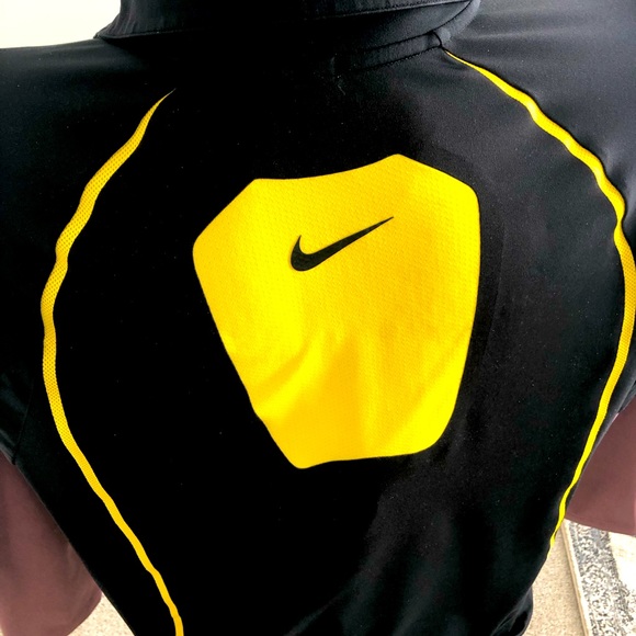 Nike Dry Fit Livestrong Golf shirt Size XXL Color Black yellow trim short sleeve - Picture 3 of 7